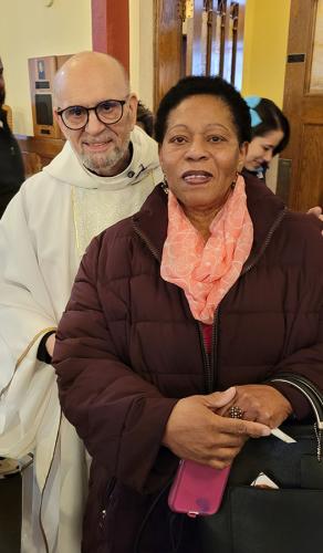 Father Jorge and Maria de la Cruz