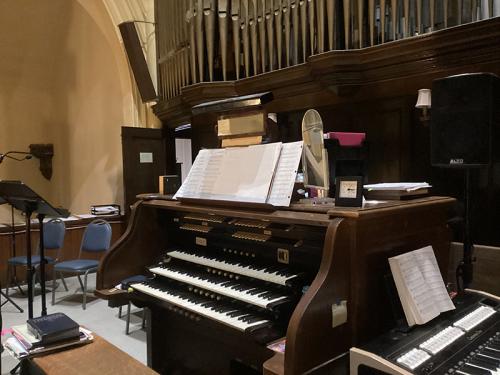 Repairs on our magnificent pipe organ