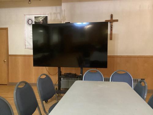 Big screen smart TV for evangelization